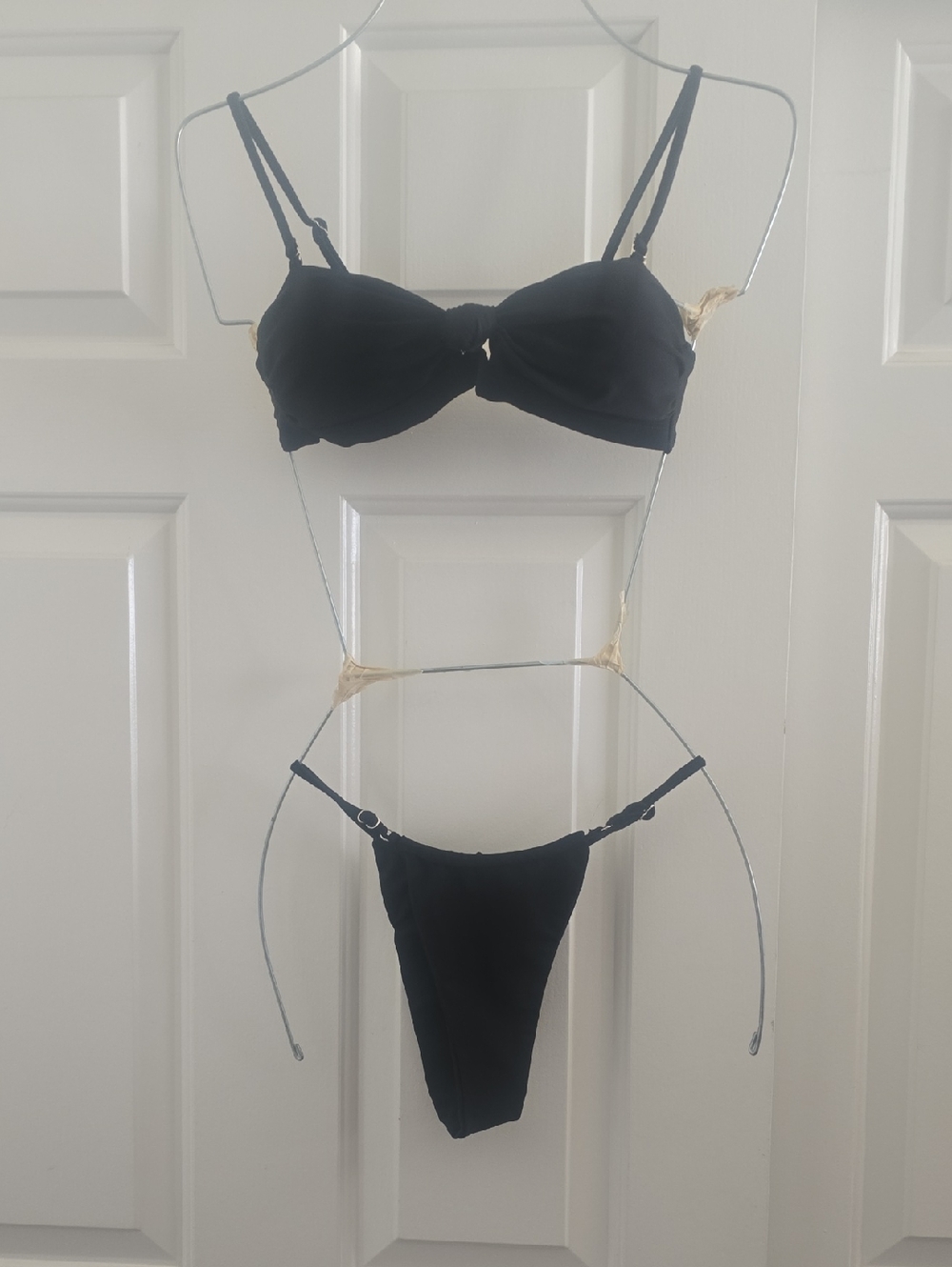 Black Two-Piece Bikini Set - Solid Black